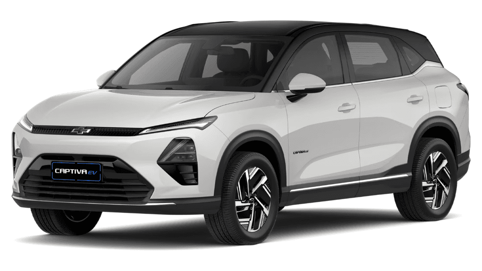 Chevrolet Captiva EV in an urban driving environment