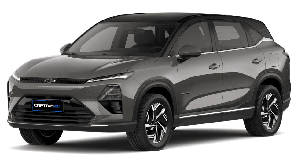 Chevrolet Captiva EV in an urban driving environment