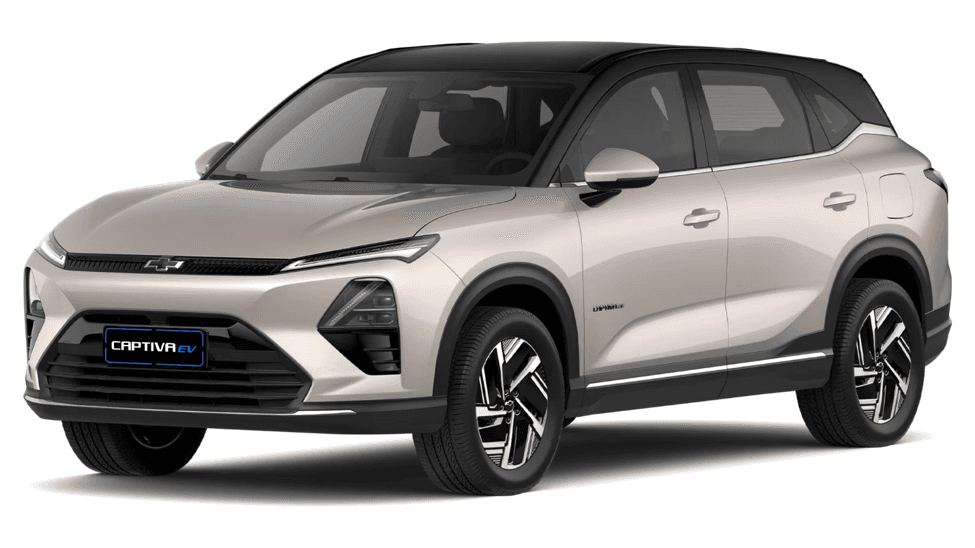 Chevrolet Captiva EV in an urban driving environment