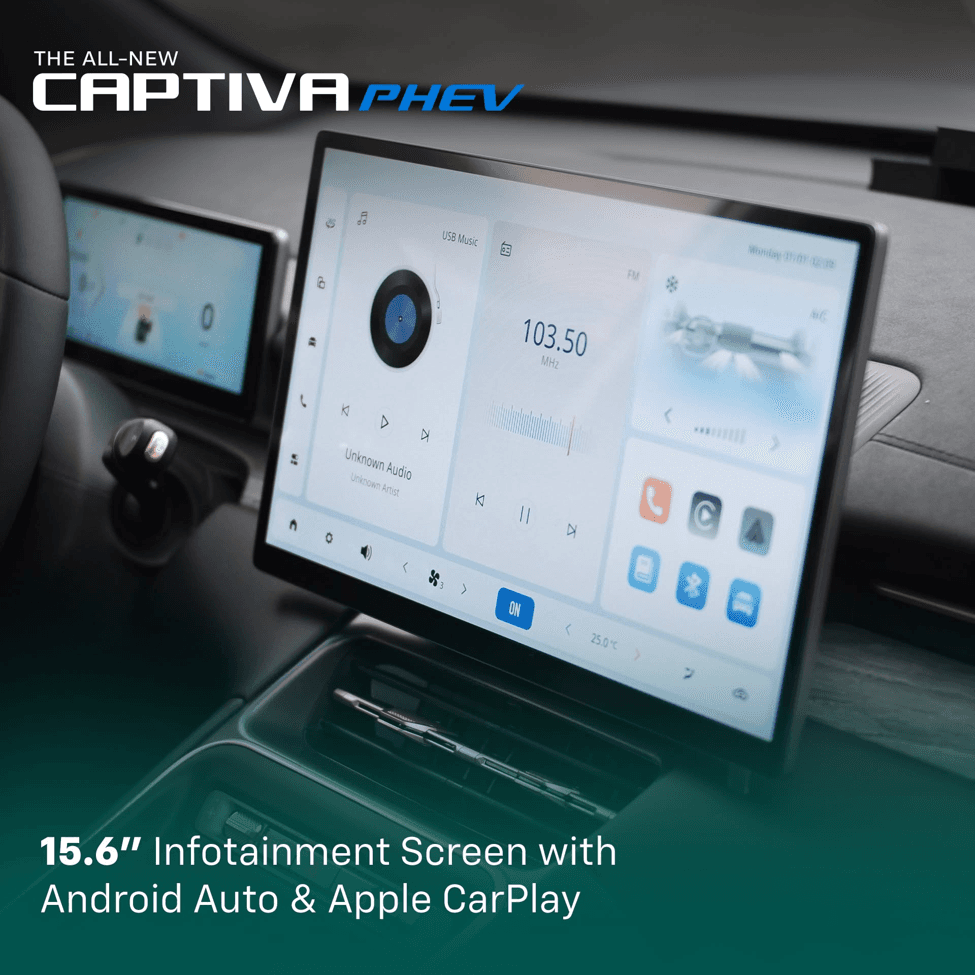 Chevrolet Captiva PHEV technology and connectivity features