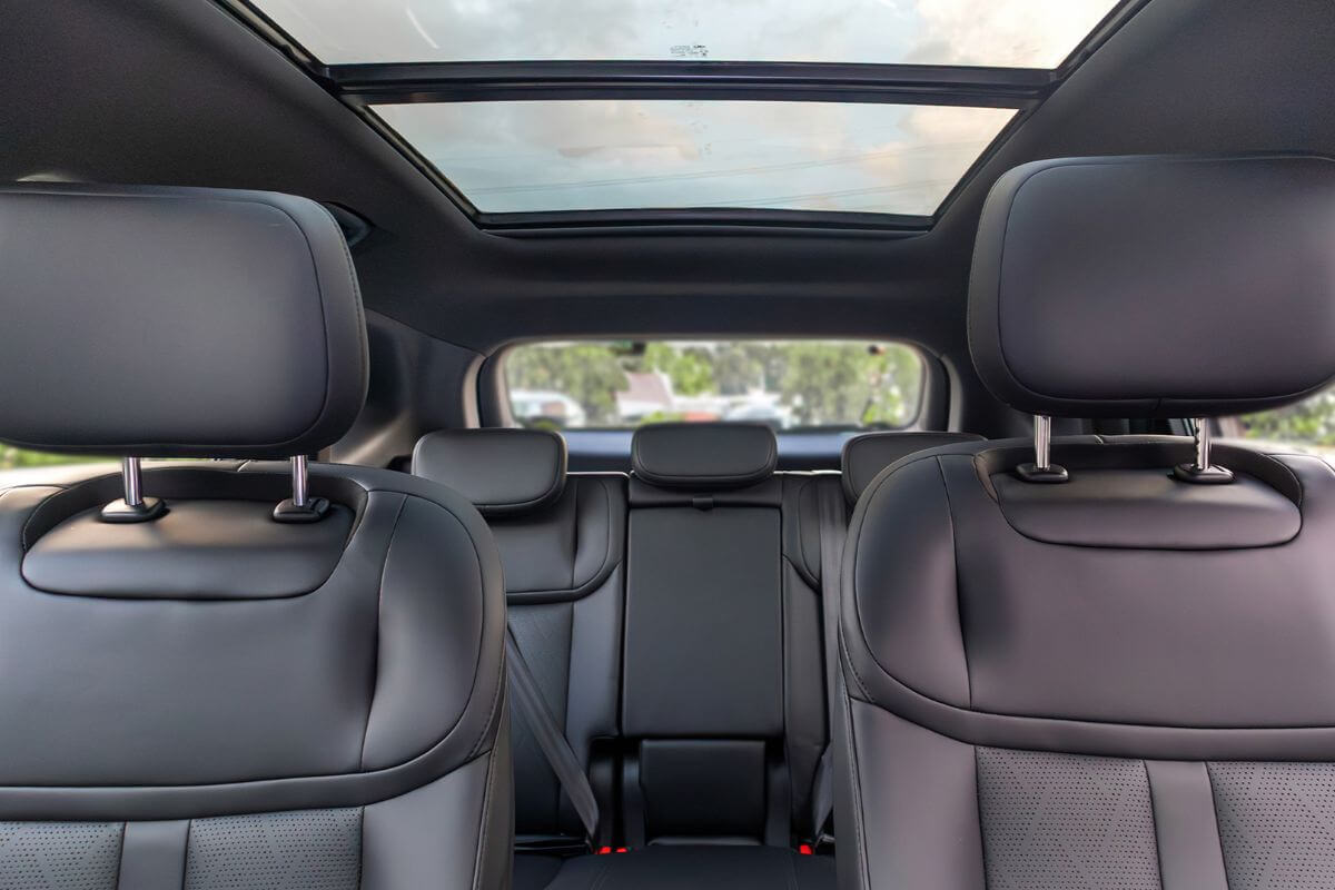 black interior chairs of Chevrolet 